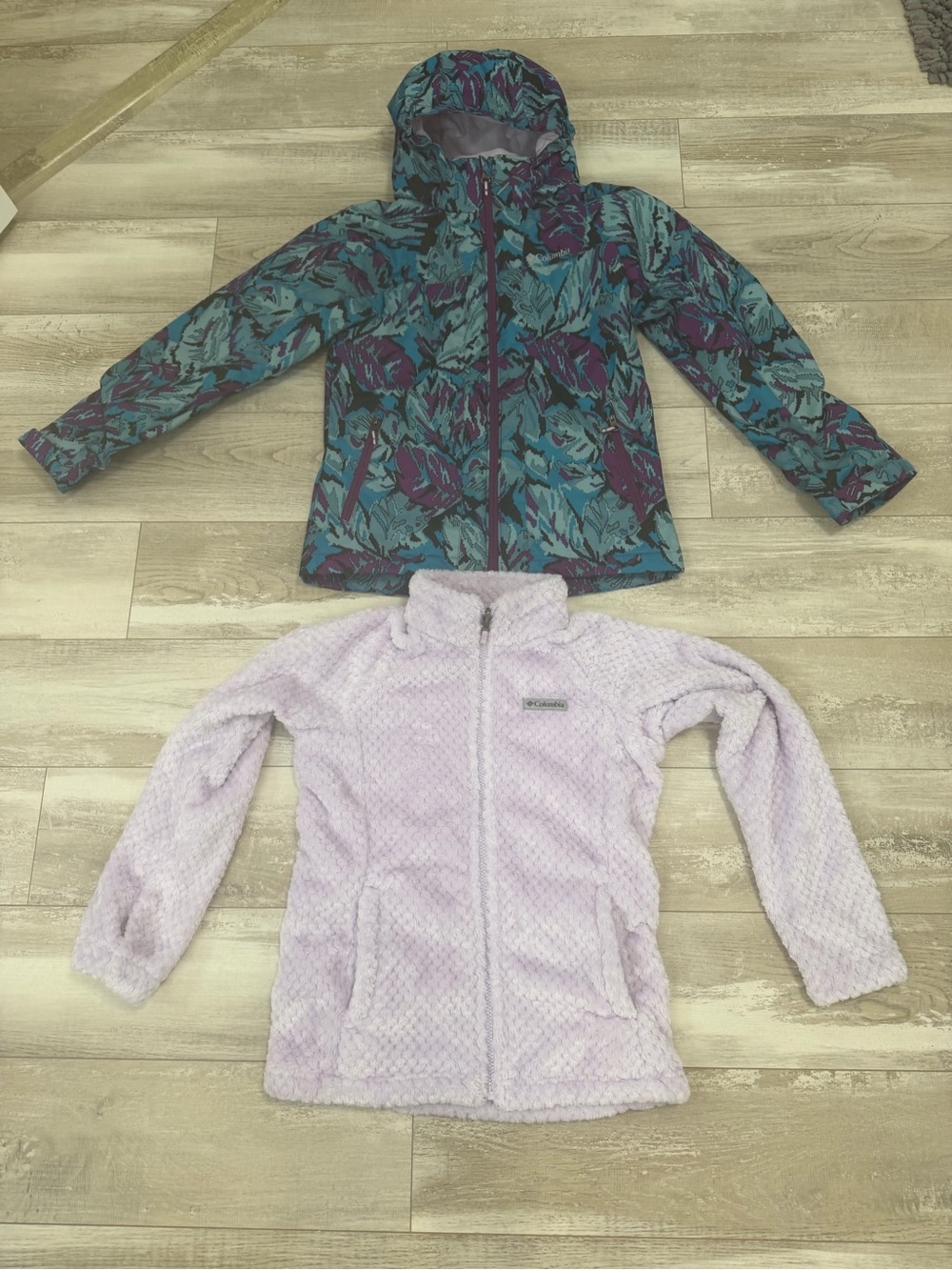 Columbia Girls Bugaboo II Interchange Jacket M 10/12 Teal Purple NWOT HOST PICK🎉 - Picture 5 of 10